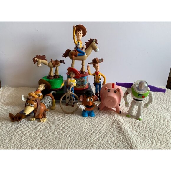 Disney Pixar Toy Story Character Figure Set Buzz Lightyear Woody Jessie Slinky H - Picture 13 of 16